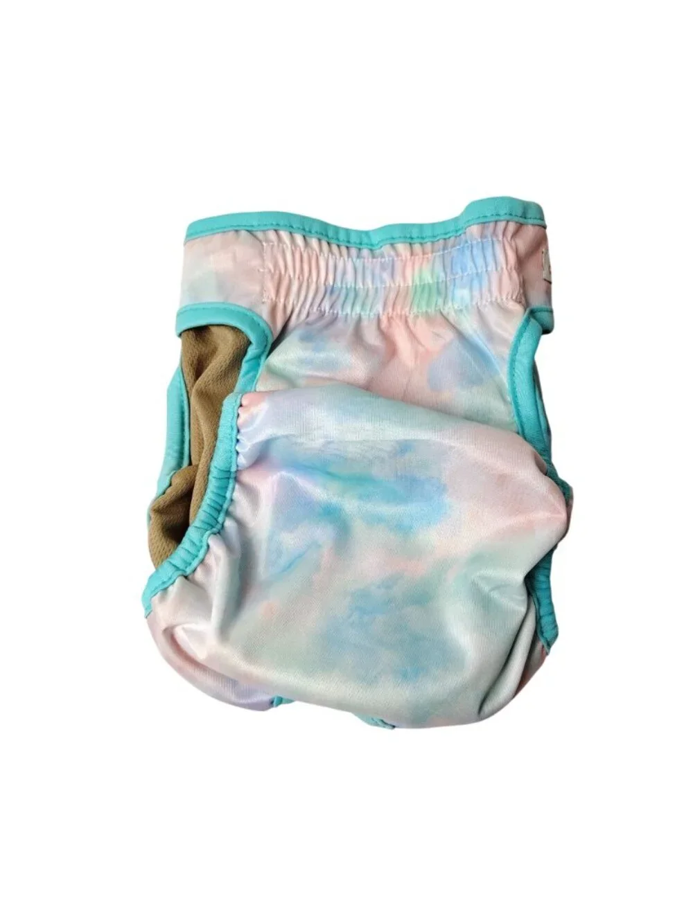 Dog Diaper 3-Pack Large Reusable, Washable and Adjustable Pastel Tie-Dye